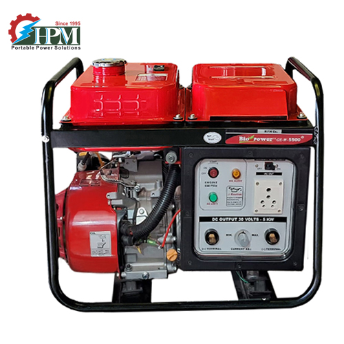  200 Amps Petrol Welding Generator,3 KVA AC Output, Model GE-W5000R, Recoil Start